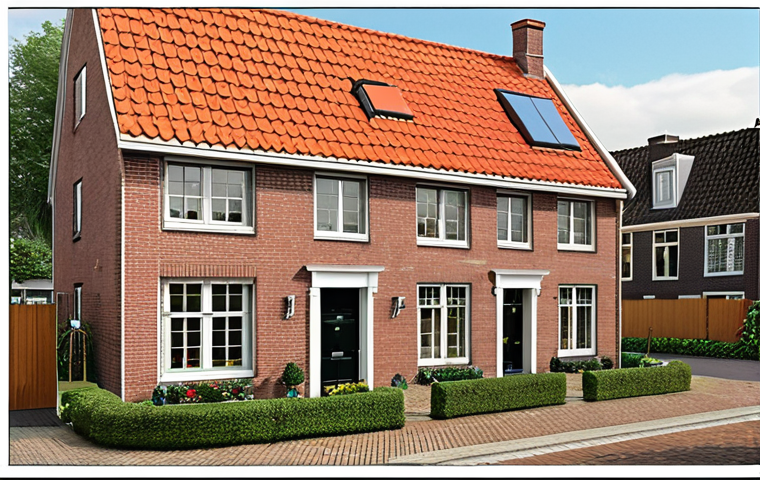 **Image:** A cozy Dutch home exterior with a "WOZ Waarde" notification arriving in the mail. The scene should evoke a sense of slight confusion or concern about property taxes, reflecting the initial reaction to receiving tax information. Include traditional Dutch architectural elements.